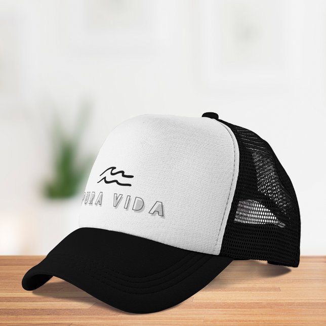 Boné Pura Vida Costa Rica Wave Hat (Pura Vida Costa Rica Wave Trucker Hat)