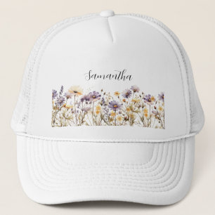 Boné Purple Floral Wildflower Name