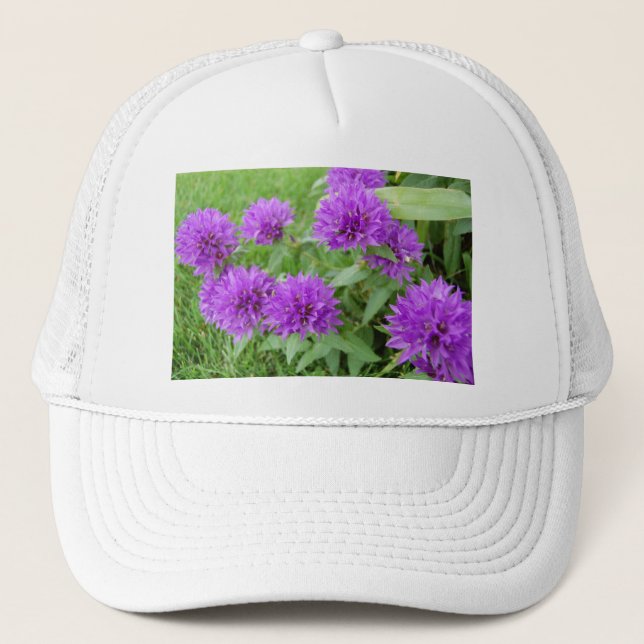 Boné purple flowers (Frente)