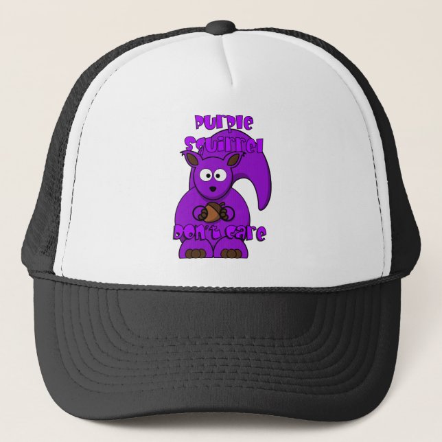 Boné Purple Squirrel Don't Care (Frente)