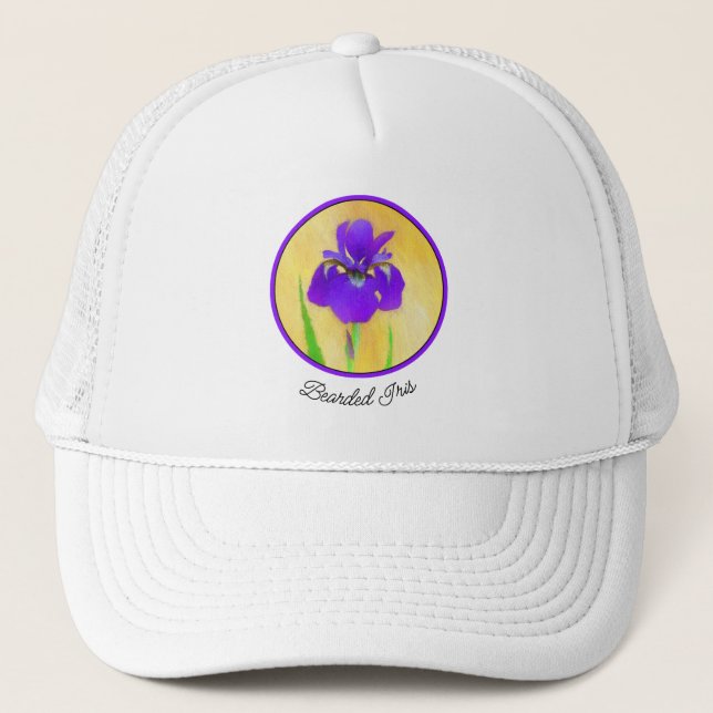 Boné Púrpura Iris - Arte Flor Original (Frente)