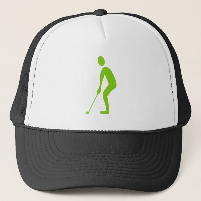 Boné Putting - Verde marciano (Frente)