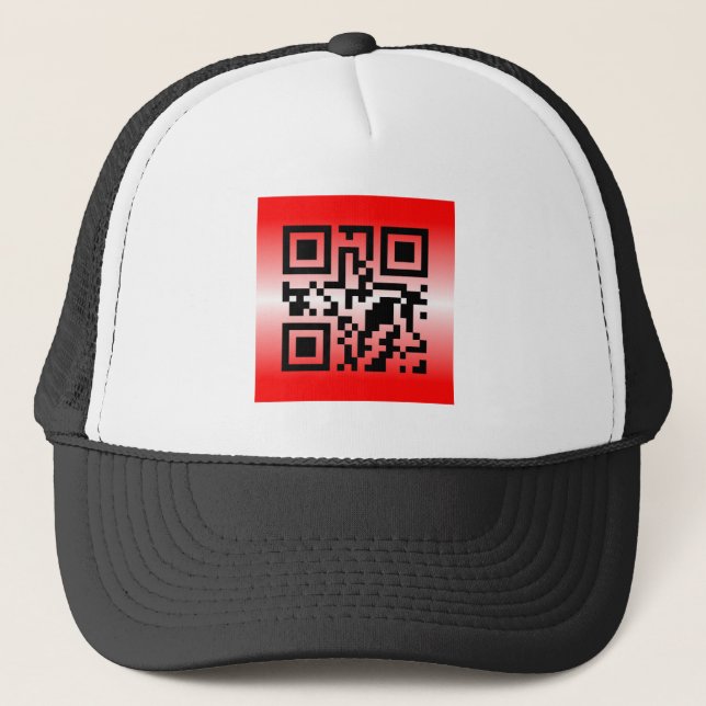 Boné QR Code® dizendo: EU TE AMO (Frente)