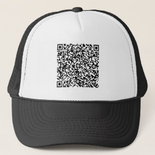 Boné QR Code Trucker Hat - Moderno Personalizado