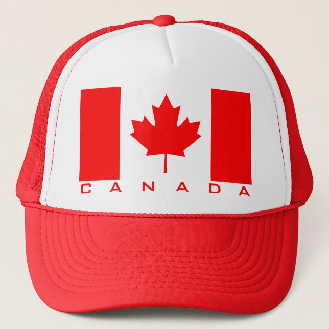 Boné Qualidade de bandeira do Canadá (Frente)