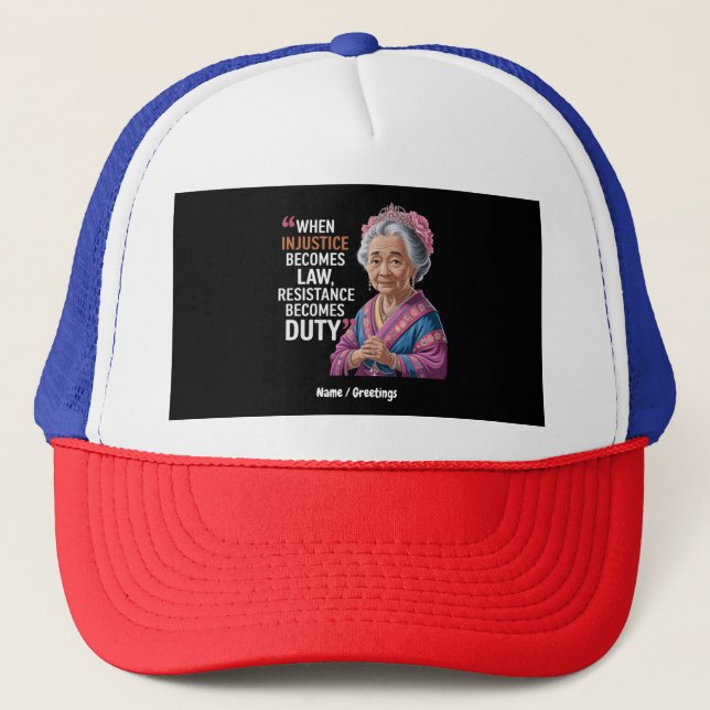 Boné Quando A Injustiça Se Torna Resistência À Lei Torn (Frente)