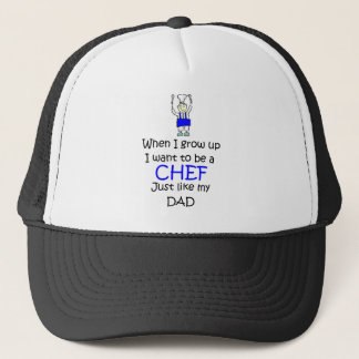 Boné Quando eu crescer acima o cozinheiro chefe