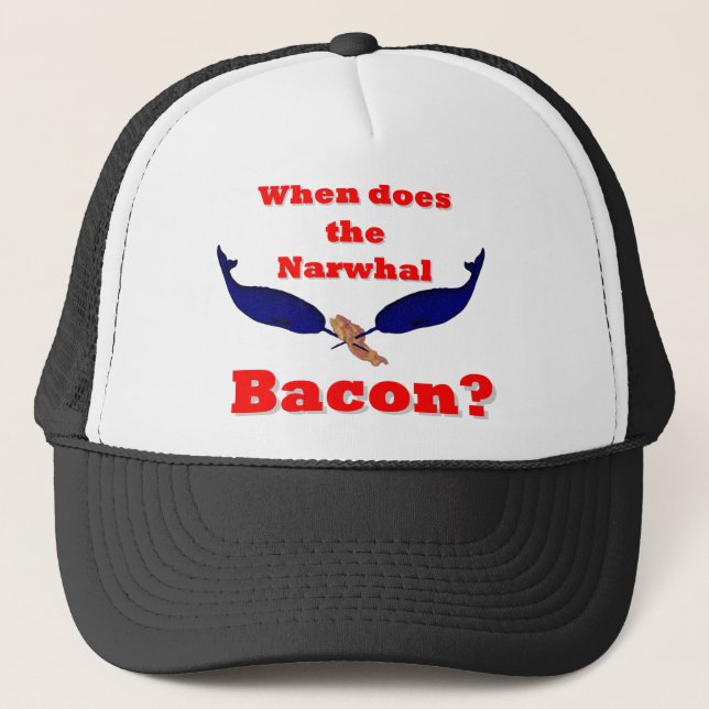 Boné Quando o bacon Narwhal? (Frente)