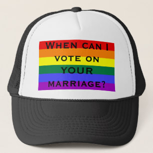 Boné Quando posso eu votar em SEU casamento?