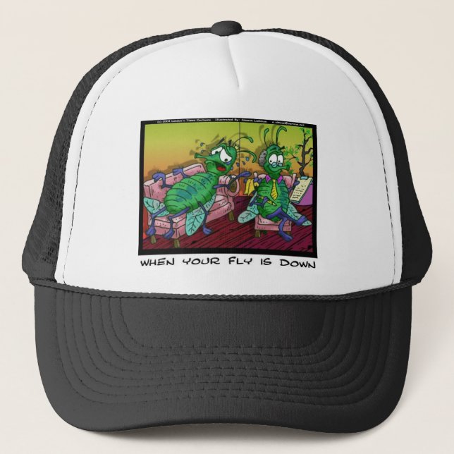 Boné Quando seu voo está atrasado Presentes e Camisetas (Frente)