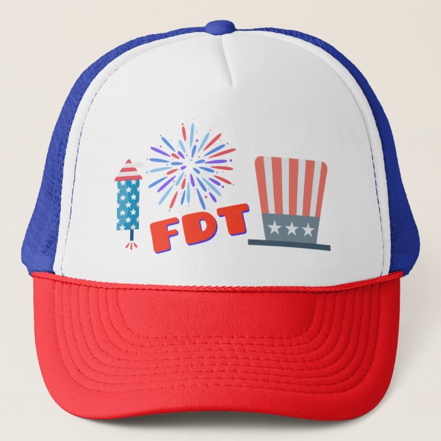 Boné Quarto de julho do FDT Foxtrot Delta Tango (Frente)