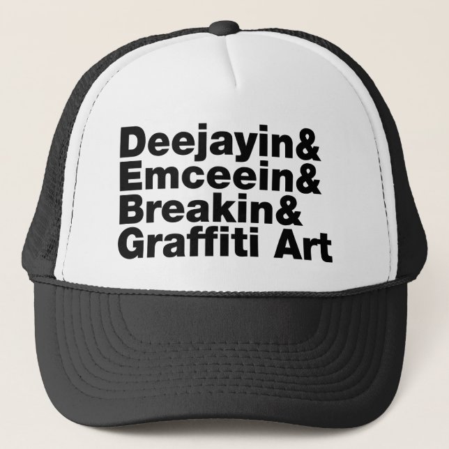 Boné Quatro Elementos de Hip Hop (Frente)