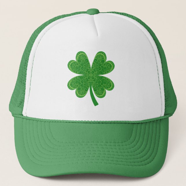 Boné Quatro Folhas de Pé Verde de Saint Patrick (Frente)