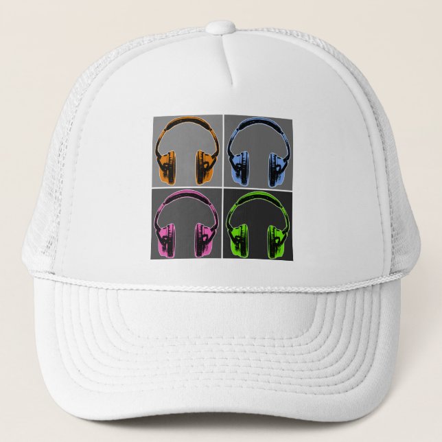 Boné Quatro Fones de ouvido Pop (Frente)