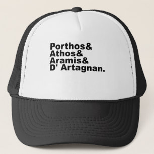Boné Quatro Mosqueteiros - Porthos Athos Aramis D'Artag
