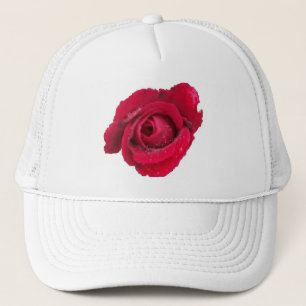 Boné Que bela Rosa vermelha