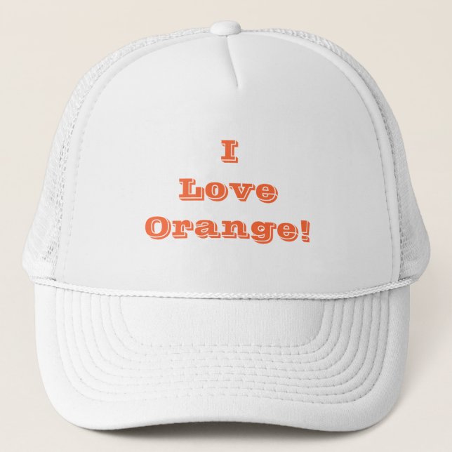 Boné Que eu adoro laranja (Frente)
