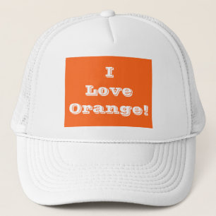 Boné Que eu adoro laranja