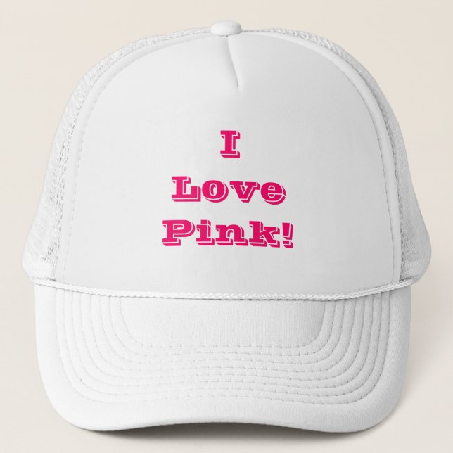 Boné Que eu adoro rosa (Frente)
