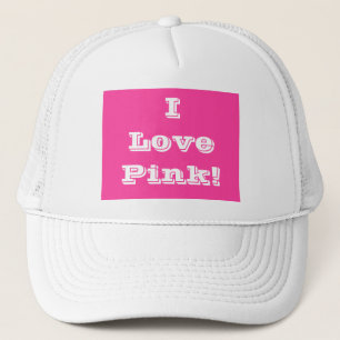 Boné Que eu adoro rosa