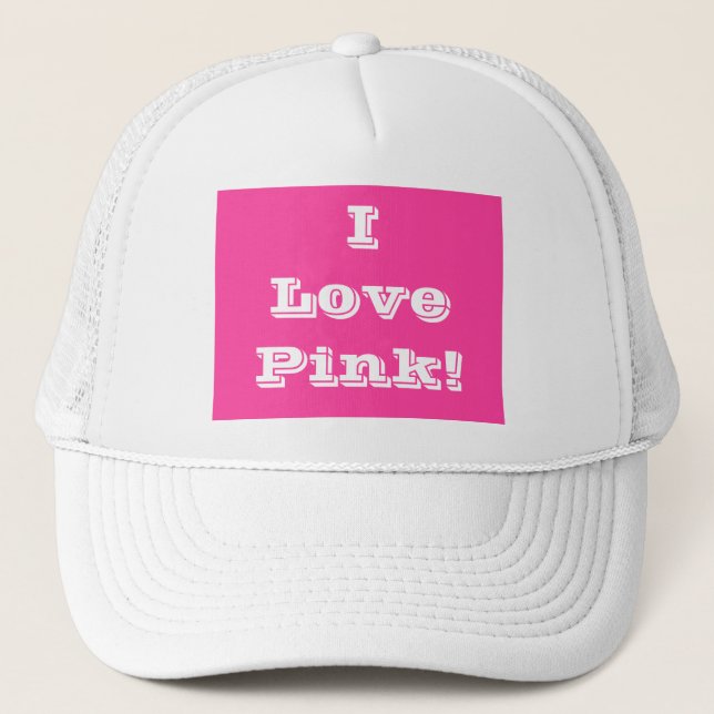 Boné Que eu adoro rosa (Frente)