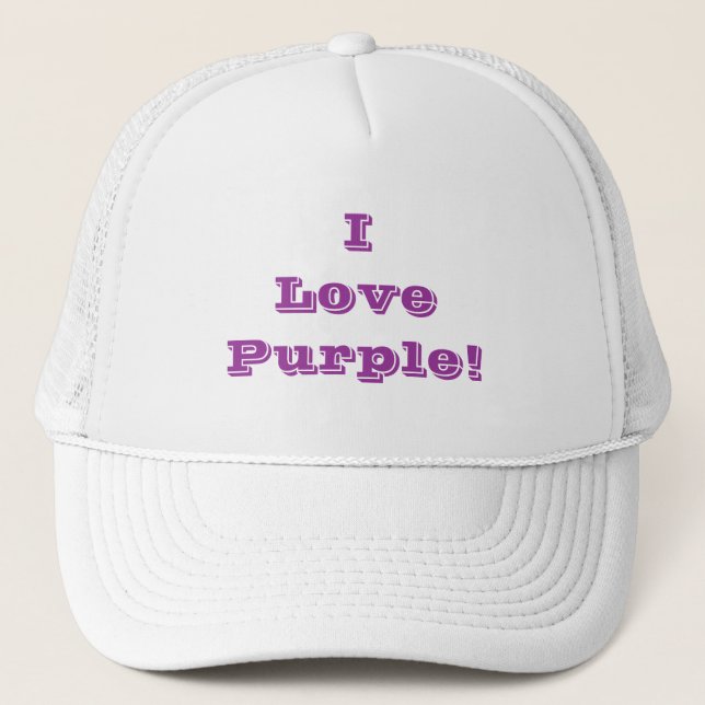 Boné Que Eu Amo Roxo (Frente)