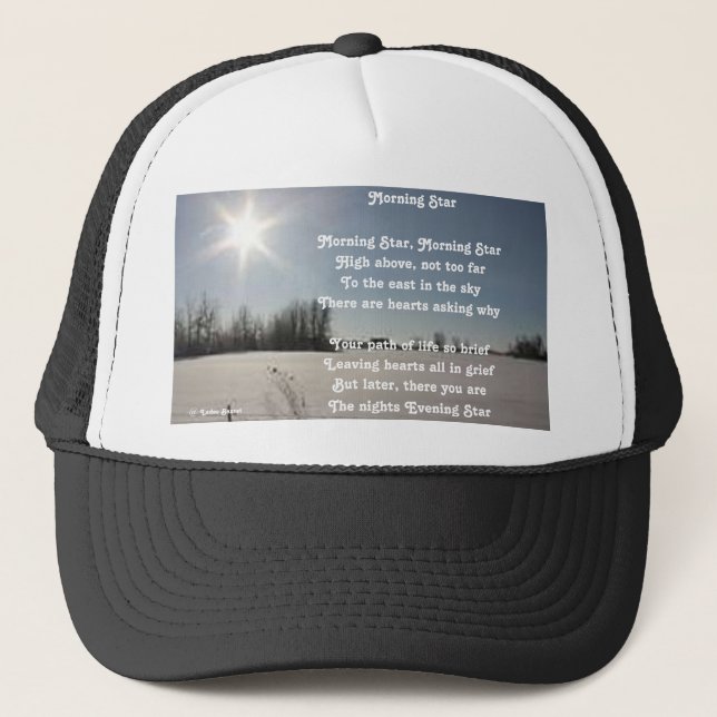 Boné Que Poema Morning Star Por Ladee Basset (Frente)