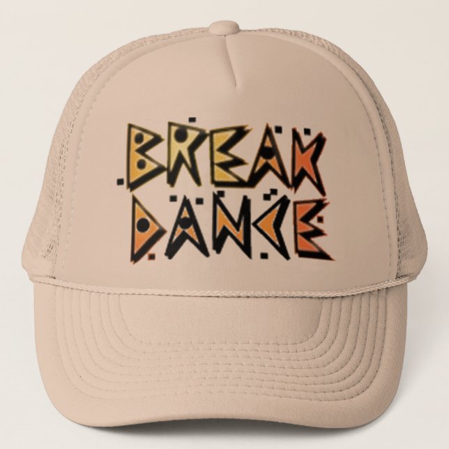Boné Quebrar chapéu marrom de dança (Frente)