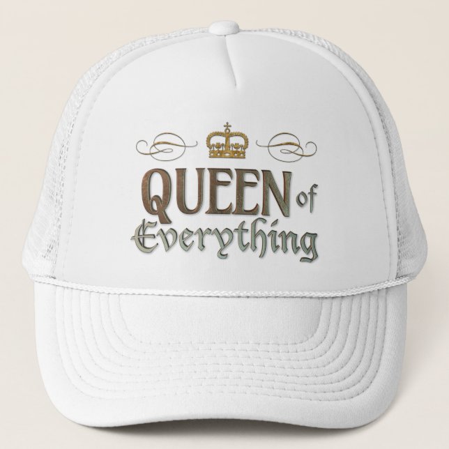 Boné QUEEN of Everything - Grand Medieval Royal Crown (Frente)
