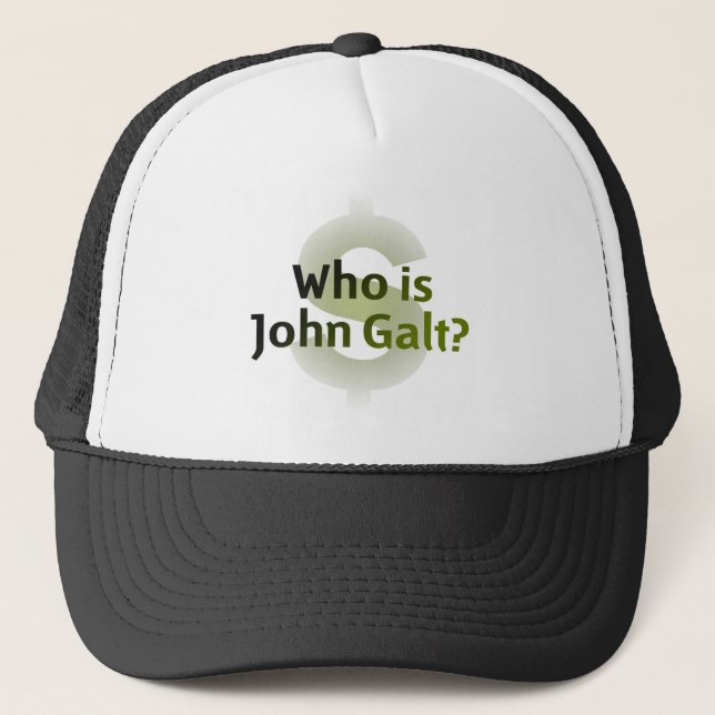 Boné Quem é John Galt? Símbolo do dinheiro (Frente)