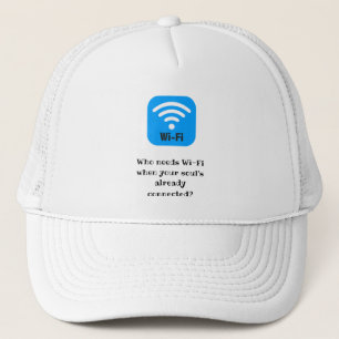 Boné Quem precisa de Wi-Fi quando sua alma já está cone