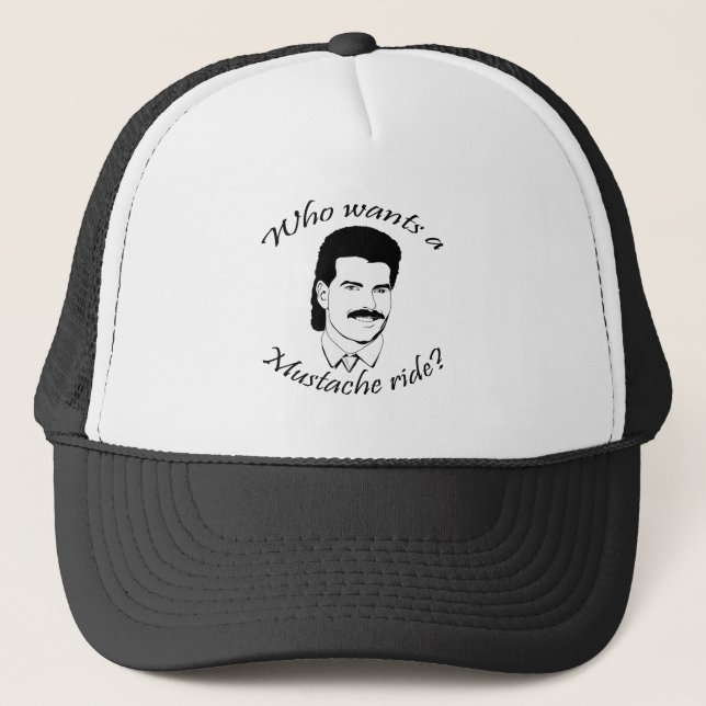 Boné Quem quer um passeio do bigode? (Frente)