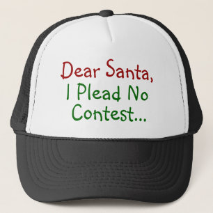 Boné Querido Papai Noel Eu Me Declaro Inocente - Natal