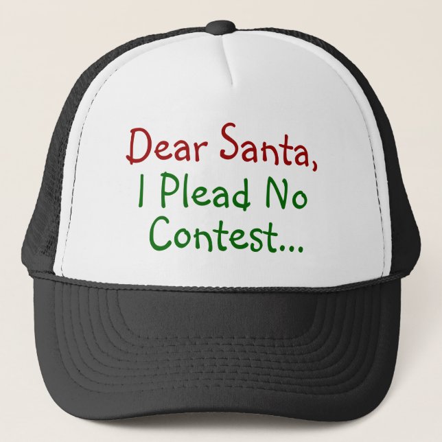Boné Querido Papai Noel Eu Me Declaro Inocente - Natal  (Frente)