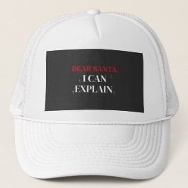 Boné Querido Papai Noel, Eu Posso Explicar Camisa Diver