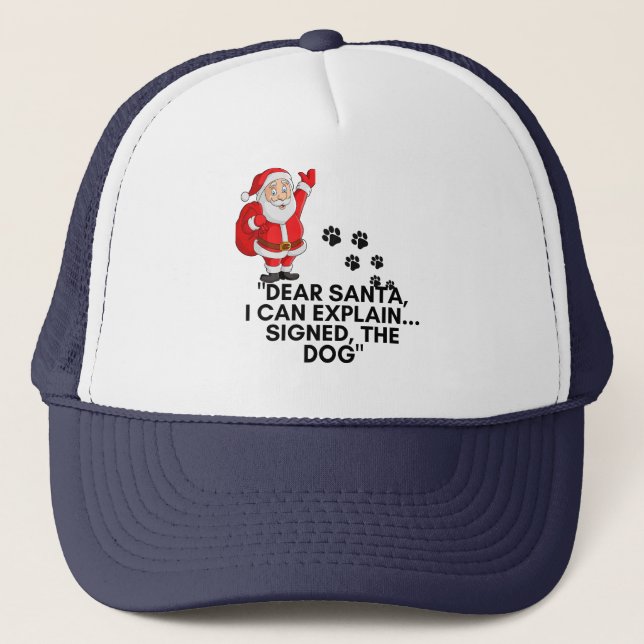 Boné Querido Papai Noel Eu Posso Explicar Caneca de Nat (Frente)
