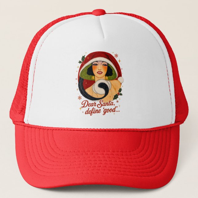 Boné Querido Papai Noel Gorro de Natal (Frente)