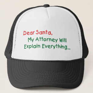 Boné Querido Papai Noel Meu Advogado Vai Explicar - Nat