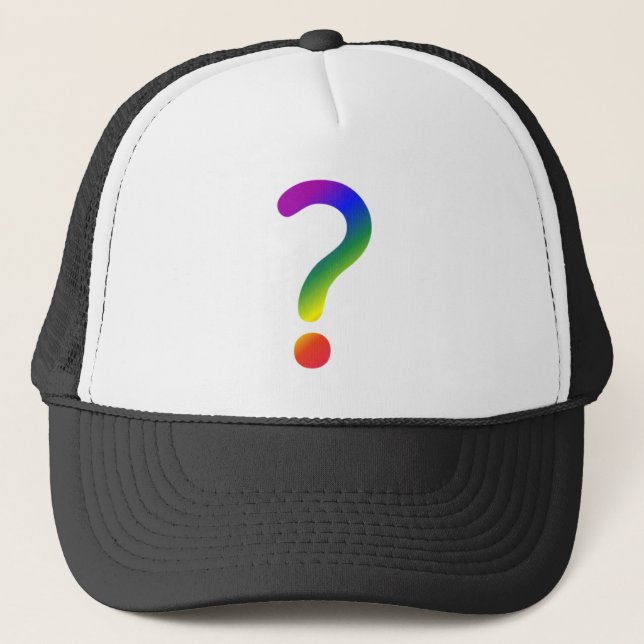 Boné Question mark rainbow (Frente)