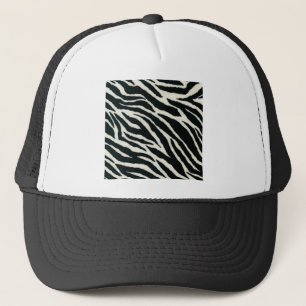 Boné RAB Rockabilly Estampa de Zebra Preto & Branco