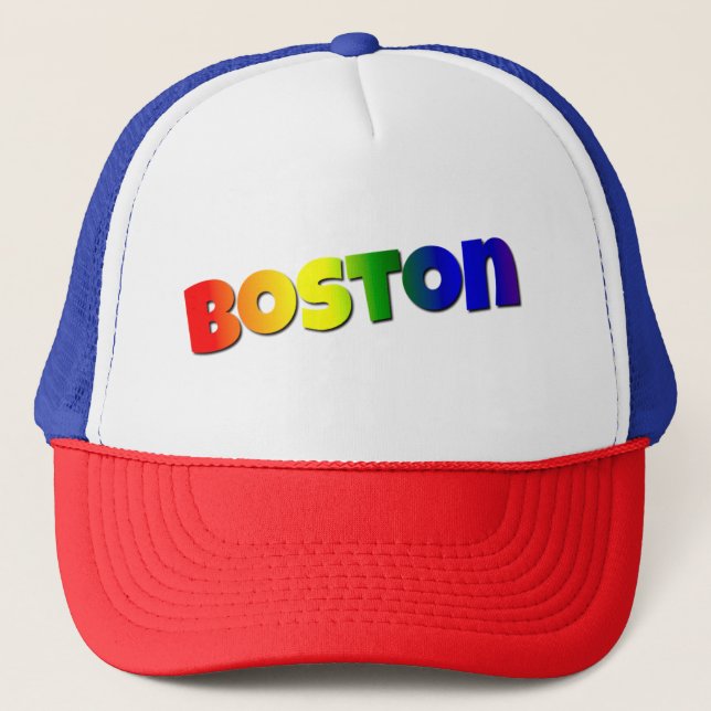 Boné Rainbow Boston Font (Frente)
