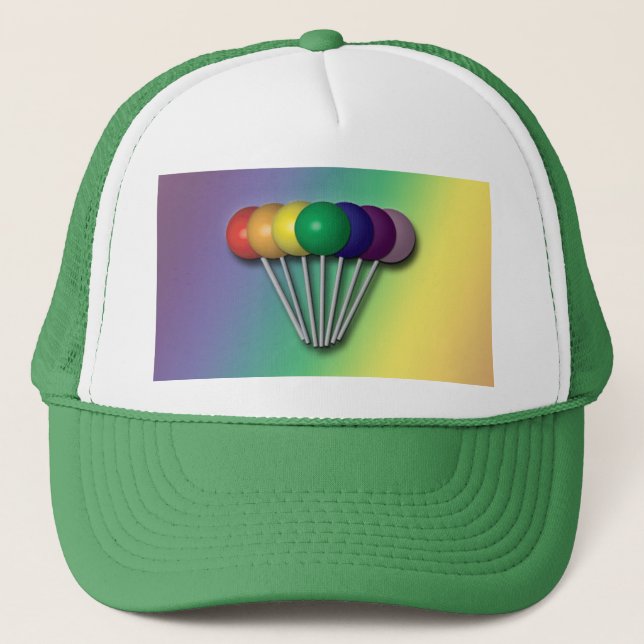 Boné Rainbow Color Lollipops Hat (Frente)