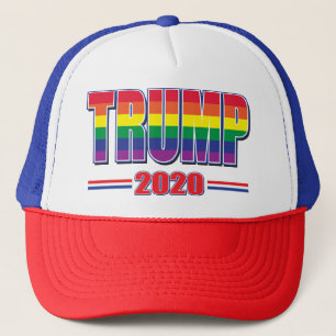 Boné Rainbow-Flag-Trump-2020