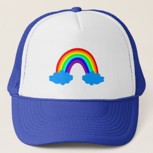 Boné Rainbow Hat & Clouds / moda arco-íris