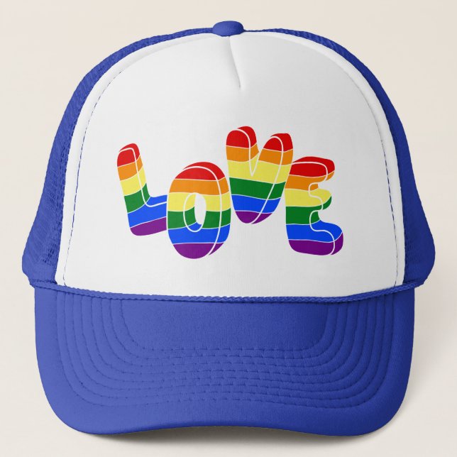 Boné Rainbow Love LGBTQ+ (Frente)