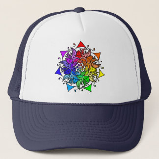 Boné Rainbow Mandala Trucker Hat