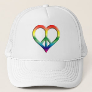 Boné Rainbow Peace and Love Hat