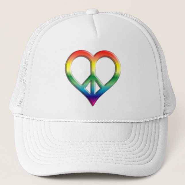 Boné Rainbow Peace and Love Hat (Frente)