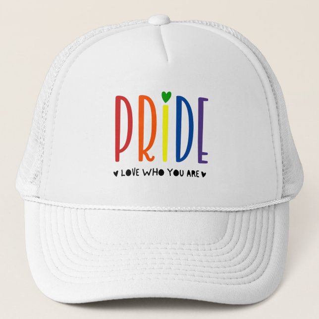 Boné Rainbow PRIDE - Ame Quem Você É LGBTQ+ (Frente)