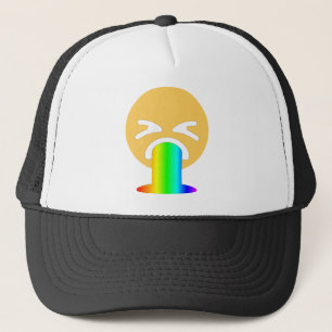 Boné rainbow puke emoji